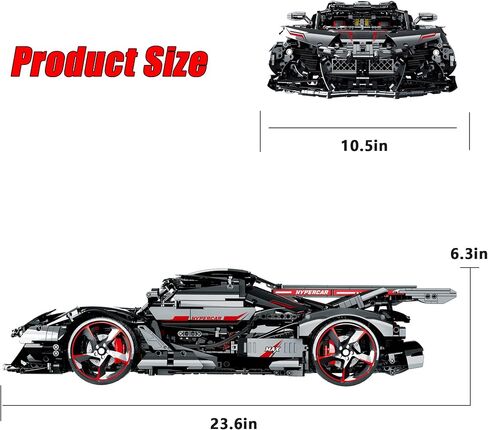 Super Sports Car Building Block Kit, 3860 Pieces MOC Building Set Racing Car Model, 1:8 Car Model Building Blocks for Adults Men Teens in Saudi Arabia