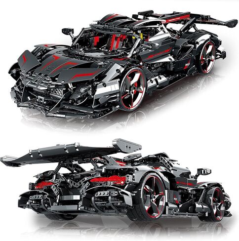 Super Sports Car Building Block Kit, 3860 Pieces MOC Building Set Racing Car Model, 1:8 Car Model Building Blocks for Adults Men Teens in Saudi Arabia