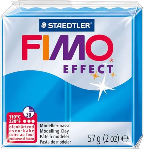 فيمو صلصال تشكيل الفرن من البوليمر - 57 غرام - مجموعة من 6 قطع - لمسة نهائية شفافة in Kuwait