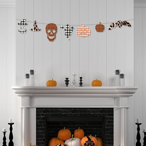 8 ورقات منقوشة بالكي على الفينيل منقوشة بجاموس الهالوين HTV الخريف متنوعة بنمط الفهد، حديد على الفينيل لحفلات الهالوين التنكرية مع نمط الخفافيش اليقطين 12 × 10 بوصة (أحمر، أبيض-أسود، برتقالي، ليوبارد) in Kuwait