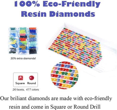 لوحة ألماس توماس كينكيد 40.64 سم × 50.8 سم 5D لوحة الماس جولة كاملة حفر حجر الراين التطريز لتزيين الحائط in Kuwait