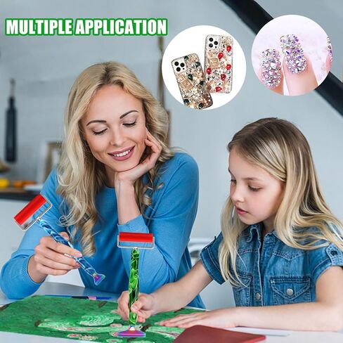 Heyseri Diamond Painting Pen, “Screw Tip, Tighter Hold", Diamond Art Pen with Screw Thread Metal Tips, Tight Grip, 6 Painting Glue Clay in Kuwait