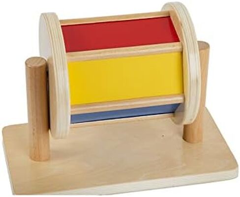 Spinning Rainbow Drum Toys Designed for 6-12 Month Babies Infant Toys (Multiple Materials Spinning Drum) in Kuwait