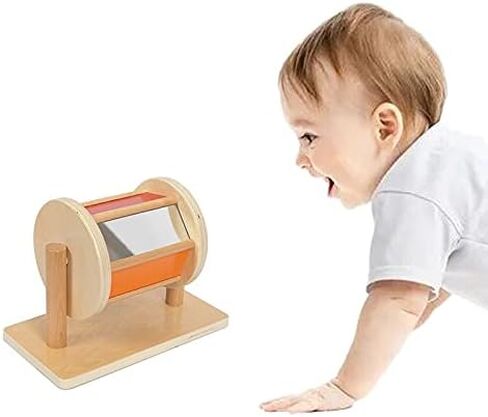 Spinning Rainbow Drum Toys Designed for 6-12 Month Babies Infant Toys (Multiple Materials Spinning Drum) in Kuwait