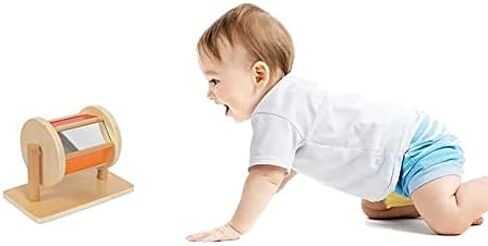 Spinning Rainbow Drum Toys Designed for 6-12 Month Babies Infant Toys (Multiple Materials Spinning Drum) in Kuwait