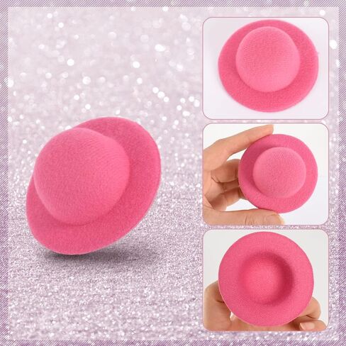 HUIANER Mini Formal Hats 14pcs Doll Hat Art DIY Craft Miniature Doll Decoration Christmas Tree Ornaments Doll Accessories in Saudi Arabia