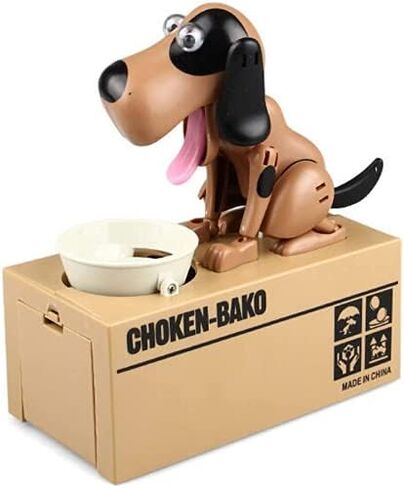YAOC Piggy Bank, My Dog Piggy Bank,Kids Stealing Coin Bank Piggy Bank Money Saving Box Dog Shake Heads Tail Ears Rotating (4PCS) in Saudi Arabia