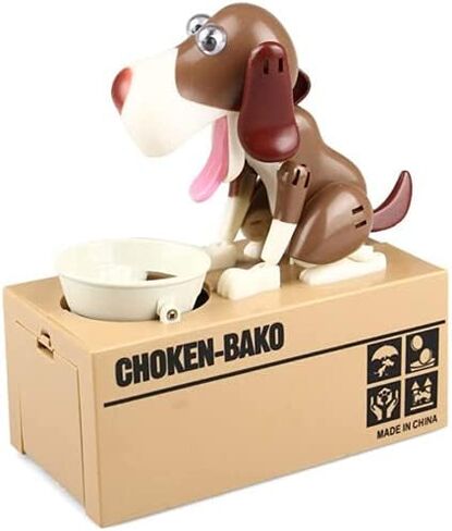 YAOC Piggy Bank, My Dog Piggy Bank,Kids Stealing Coin Bank Piggy Bank Money Saving Box Dog Shake Heads Tail Ears Rotating (4PCS) in Saudi Arabia