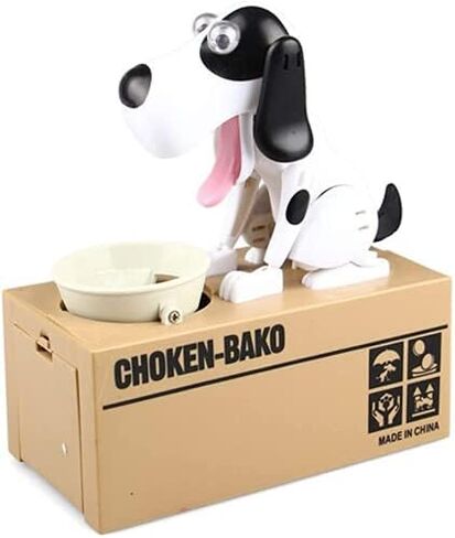 YAOC Piggy Bank, My Dog Piggy Bank,Kids Stealing Coin Bank Piggy Bank Money Saving Box Dog Shake Heads Tail Ears Rotating (4PCS) in Saudi Arabia