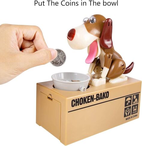 YAOC Piggy Bank, My Dog Piggy Bank,Kids Stealing Coin Bank Piggy Bank Money Saving Box Dog Shake Heads Tail Ears Rotating (4PCS) in Saudi Arabia