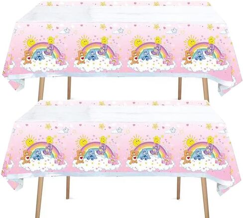 41 pcs care cute bear Birthday Party Supplies 20 Plates + 20 Napkins + 1 Tablecover Birthday Party Themed Party Supplies Set in Kuwait