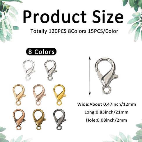 Craftdady 100pcs 18K Gold Lobster Claw Clasps Stainless Steel Fastener Hook Closure End Clasps 9x5mm for Jewelry Craft Key Chain Making in Saudi Arabia