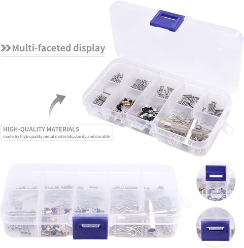 272pcs RC Screw Kit M1.4 Screws Hardware Fasteners Repair Tools for Axial SCX24 1/24 Scale RC Crawler Accessories in Saudi Arabia