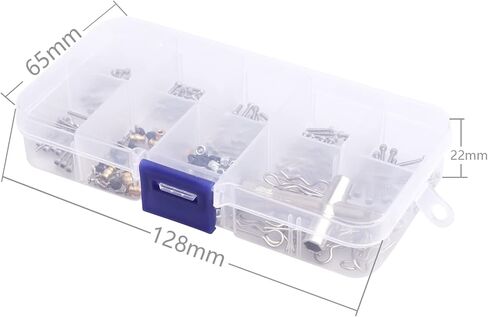 272pcs RC Screw Kit M1.4 Screws Hardware Fasteners Repair Tools for Axial SCX24 1/24 Scale RC Crawler Accessories in Saudi Arabia