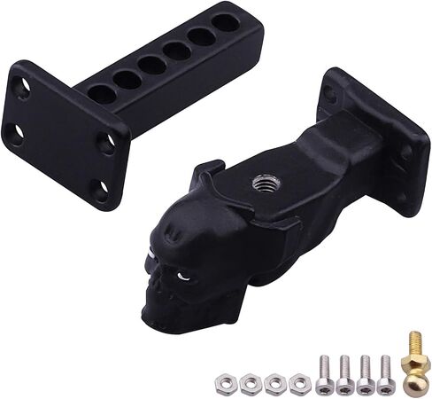 Hobbypark Metal Scale Trailer Hitch Drop Hitch Receiver Tow Hook Shackles for Traxxas TRX4 Axial SCX10 90046 90047 1/10 RC Crawler Cars in Saudi Arabia