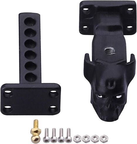 Hobbypark Metal Scale Trailer Hitch Drop Hitch Receiver Tow Hook Shackles for Traxxas TRX4 Axial SCX10 90046 90047 1/10 RC Crawler Cars in Saudi Arabia