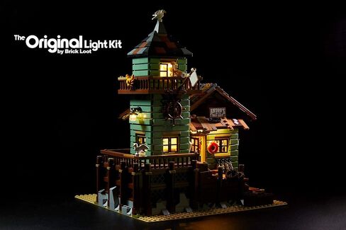 مجموعة إضاءة متجر Brick Loot Old Fishing Store من أجل مجموعة Lego الخاصة بك 21310 Lego غير متضمنة in Kuwait