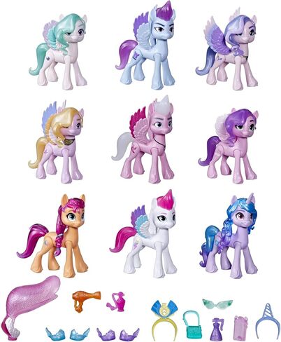 My Little Pony: A New Generation Movie Royal Gala Collection Toy for Kids - 9 Pony Figures, 13 Accessories, Poster (Amazon Exclusive) in Saudi Arabia