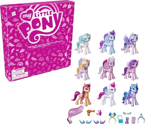 My Little Pony: A New Generation Movie Royal Gala Collection Toy for Kids - 9 Pony Figures, 13 Accessories, Poster (Amazon Exclusive) in Saudi Arabia