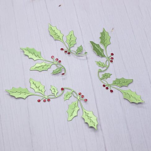 KSCRAFT Christmas Holly Leaves Metal Cutting Dies for DIY Scrapbooking/Card Making/Kids Fun Decoration Supplies in Saudi Arabia