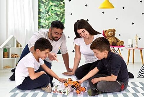 لعبة تجميع السيارات التي تصنعها بنفسك هندسة ستيم للأولاد والكبار - مجموعة سيارات بناء ميكانيكية كهربائية رباعية الدفع، مركبة تسلق رائعة حقيقية للتجارب العلمية ومشاريع بناء الدوائر in Kuwait