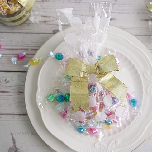 AIMUDI الذهب عيد الميلاد الأقواس 3 "الأقواس الذهبية الصغيرة تويست التعادل لشجرة عيد الميلاد الأقواس الذهبية لأكاليل الأقواس الصغيرة لتغليف الهدايا الأقواس الجاهزة للحرف كعكة البوب ​​حفل زفاف الديكور -24 التهم in Kuwait