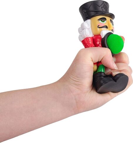 لعبة Hog Wild Holiday Nutcracker Popper - إطلاق كرات إسفنجية يصل طولها إلى 20 قدمًا - مدعومة بالهواء، اضغط على البوب ​​- هدية عيد الميلاد للأطفال - تتضمن 6 كرات إسفنجية ناعمة - للأعمار من 4 سنوات فما فوق in Kuwait