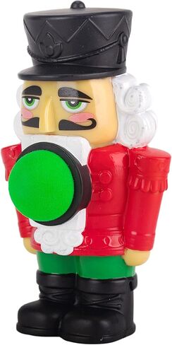 لعبة Hog Wild Holiday Nutcracker Popper - إطلاق كرات إسفنجية يصل طولها إلى 20 قدمًا - مدعومة بالهواء، اضغط على البوب ​​- هدية عيد الميلاد للأطفال - تتضمن 6 كرات إسفنجية ناعمة - للأعمار من 4 سنوات فما فوق in Kuwait