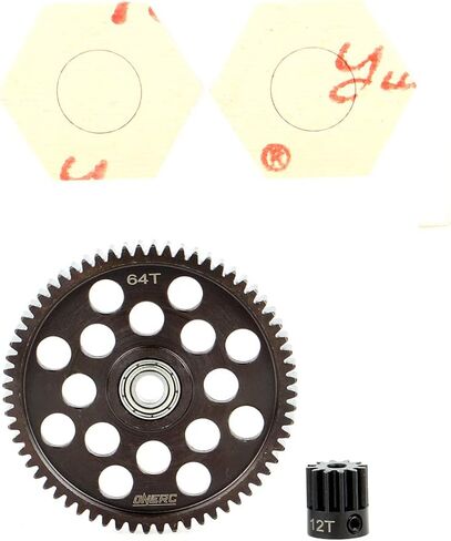 ONERC نموذج الصلب الصلب مهماز والعتاد 32P 64T/12T لمحوري RR10 منفذها SMT10 اليتي 1/10th RC الزاحف ترقيات أجزاء in Kuwait