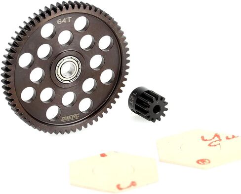 ONERC نموذج الصلب الصلب مهماز والعتاد 32P 64T/12T لمحوري RR10 منفذها SMT10 اليتي 1/10th RC الزاحف ترقيات أجزاء in Kuwait