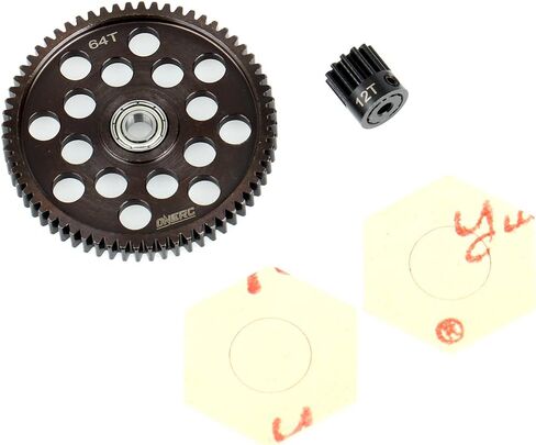 ONERC نموذج الصلب الصلب مهماز والعتاد 32P 64T/12T لمحوري RR10 منفذها SMT10 اليتي 1/10th RC الزاحف ترقيات أجزاء in Kuwait