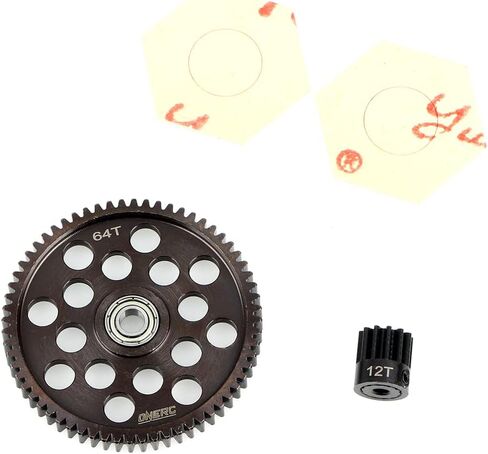 ONERC نموذج الصلب الصلب مهماز والعتاد 32P 64T/12T لمحوري RR10 منفذها SMT10 اليتي 1/10th RC الزاحف ترقيات أجزاء in Kuwait