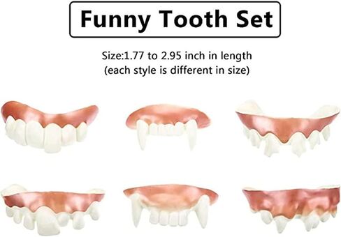 senlinlv أسنان وهمية مضحك أسنان وهمية قبيحة وهمية الأسنان بوب الأسنان مصاص دماء أسنان أسنان هالوين الديكور الدعائم زي حزب مضحك الكمامة هدية (الأسنان الدموية) in Kuwait