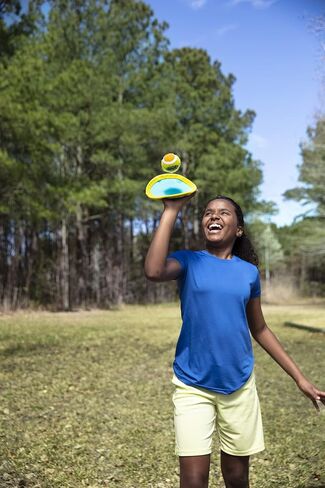مجموعة ألعاب Wahu Water Grip Ball Toss and Catch Ball مع كرة واحدة وقفازين قابلين للتعديل، مجموعة ألعاب الشاطئ فيلكرو للأماكن الخارجية، أزرق/أزرق فاتح in Saudi Arabia