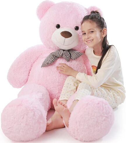Poutmac Big Teddy Bear 4Ft Giant Soft Stuffed Animals Cute Plush Toy for Girlfriend Women Kids for Valentine's Christmas Birthday (Light Brown, 47 inches) in Kuwait
