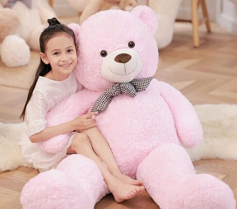 Poutmac Big Teddy Bear 4Ft Giant Soft Stuffed Animals Cute Plush Toy for Girlfriend Women Kids for Valentine's Christmas Birthday (Light Brown, 47 inches) in Kuwait