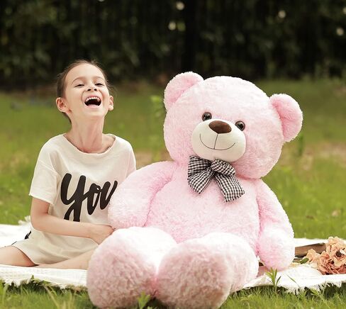 Poutmac Big Teddy Bear 4Ft Giant Soft Stuffed Animals Cute Plush Toy for Girlfriend Women Kids for Valentine's Christmas Birthday (Light Brown, 47 inches) in Kuwait