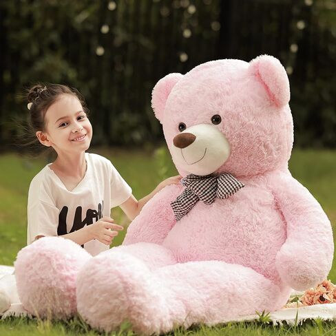 Poutmac Big Teddy Bear 4Ft Giant Soft Stuffed Animals Cute Plush Toy for Girlfriend Women Kids for Valentine's Christmas Birthday (Light Brown, 47 inches) in Kuwait