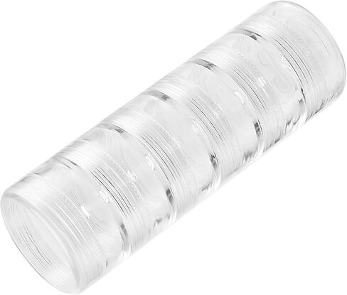 PINGEUI 10 Sets 6 Layer Small Stackable Containers, Plastic Round Stackable Containers, Clear Cylindrical Jewelry Storage Organizer with Lids for Beads, Buttons, Crafts, and small items in Saudi Arabia