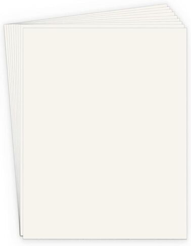 Cream Colored Cardstock 8.5x11" 80 lb cover 50 Sheets Heavyweight Card Stock - Ideal Traditions in Kuwait
