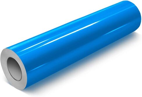 VViViD Sky Blue Gloss DECO65 Permanent Adhesive Craft Vinyl for Cricut, Silhouette & Cameo (7ft x 11.8" Roll) in Saudi Arabia
