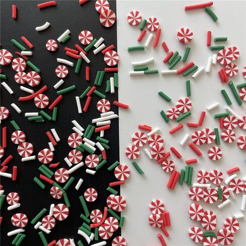 2ozs /Pack 5mm White Blue Snowflake Mixes Slices Supplies Polymer Soft Clay DIY Decoration for Resin Nail Art Slime Kit DIY Cake Dessert Simulation Food Craft Making in Saudi Arabia