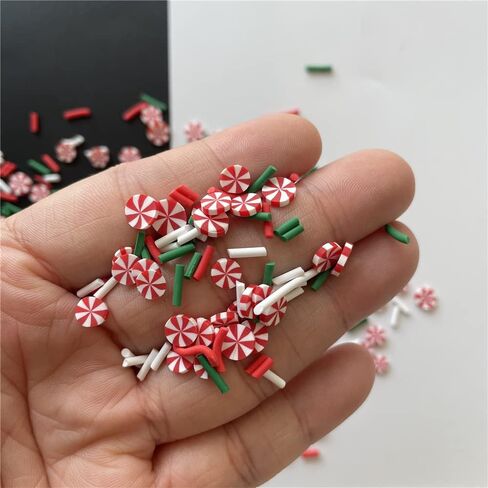 2ozs /Pack 5mm White Blue Snowflake Mixes Slices Supplies Polymer Soft Clay DIY Decoration for Resin Nail Art Slime Kit DIY Cake Dessert Simulation Food Craft Making in Saudi Arabia