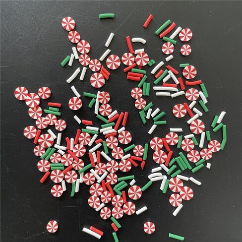 2ozs /Pack 5mm White Blue Snowflake Mixes Slices Supplies Polymer Soft Clay DIY Decoration for Resin Nail Art Slime Kit DIY Cake Dessert Simulation Food Craft Making in Saudi Arabia