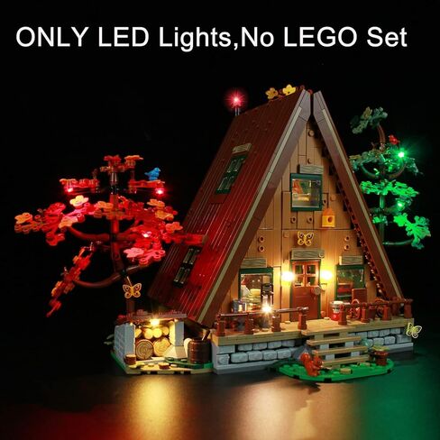 طقم إضاءة LED ANGFJ لنموذج كابينة Lego 21338 A-Frame (لا يشمل مجموعة Lego) in Kuwait