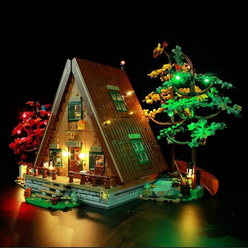 طقم إضاءة LED ANGFJ لنموذج كابينة Lego 21338 A-Frame (لا يشمل مجموعة Lego) in Kuwait