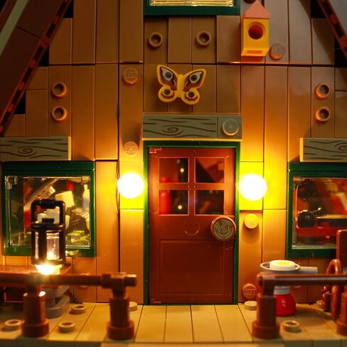 طقم إضاءة LED ANGFJ لنموذج كابينة Lego 21338 A-Frame (لا يشمل مجموعة Lego) in Kuwait