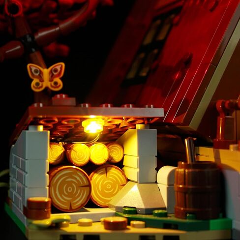 طقم إضاءة LED ANGFJ لنموذج كابينة Lego 21338 A-Frame (لا يشمل مجموعة Lego) in Kuwait