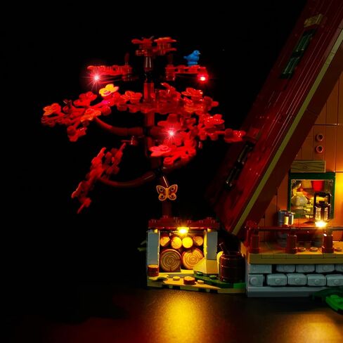 طقم إضاءة LED ANGFJ لنموذج كابينة Lego 21338 A-Frame (لا يشمل مجموعة Lego) in Kuwait