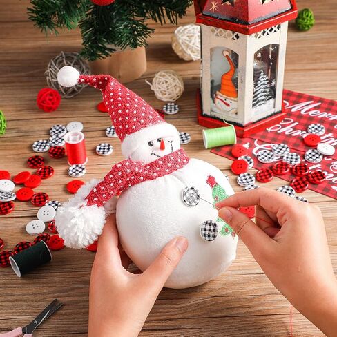 240 قطعة أزرار خشبية لعيد الميلاد الجاموس منقوشة أزرار الخياطة 4 فتحات الخشب الملونة أزرار 0.8 بوصة جولة أزرار عيد الميلاد تخزين أزرار الديكور لصناعات يدوية الخياطة اليدوية in Kuwait